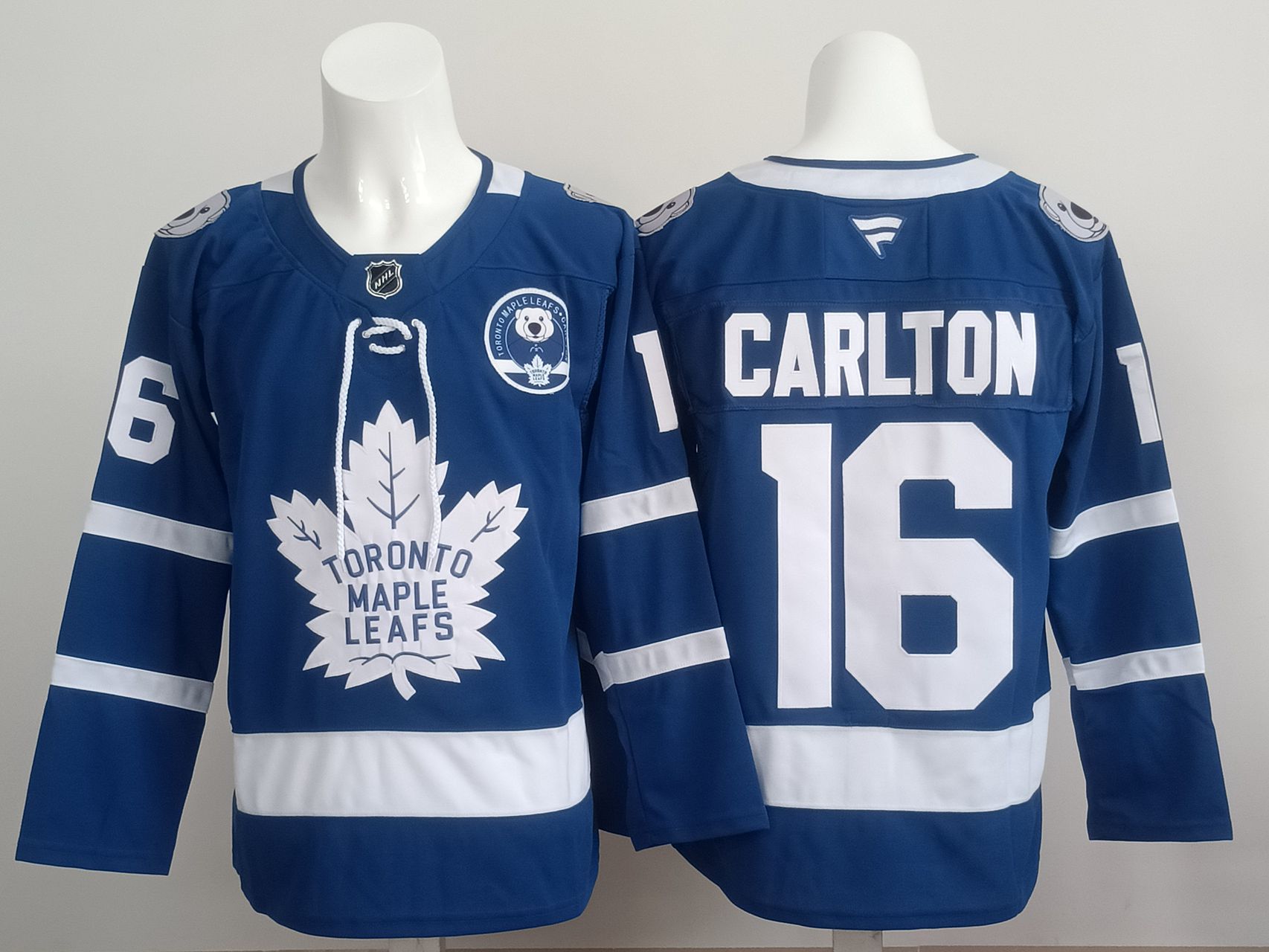 Men 2025 Toronto Maple Leafs 16 Carlton Blue NHL Jersey style 01